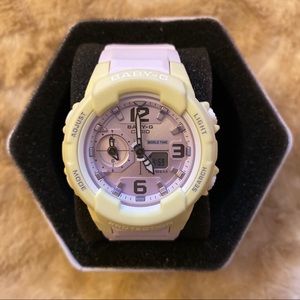 Casio Baby-G Lavender and Yellow Watch
